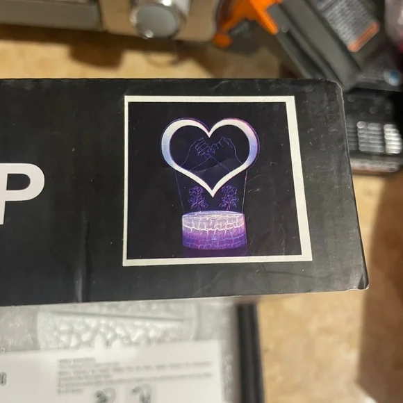 3D Heart LED Light Friendship - Picture 3 of 5